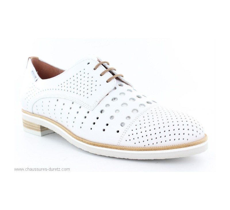 Derbys Mephisto PEARL PERF Blanc | Chaussures à lacets ...