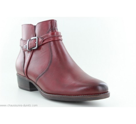 tamaris bottines bordeaux