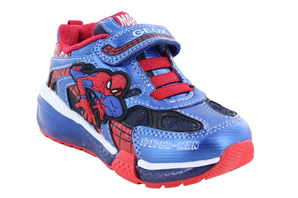 Baskets lumineuses Spiderman pour enfants, chaussures de sport