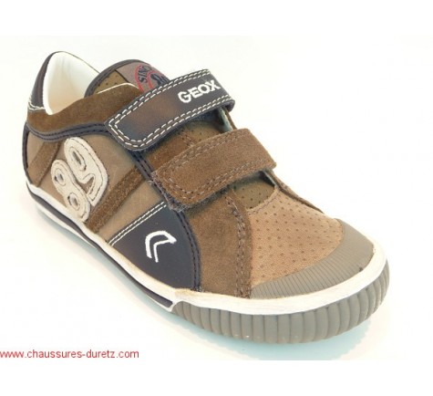 Rauw loyaliteit Wonen Chaussures Geox GLOBO Velcro Marron | Baskets Geox pour Enfant