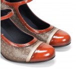 Escarpins  Dorking PACA D8669 Orange / Taupe