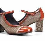 Escarpins  Dorking PACA D8669 Orange / Taupe