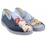 Pantoufles La Maison de l'Espadrille A51F-  ASTERIX Gris 