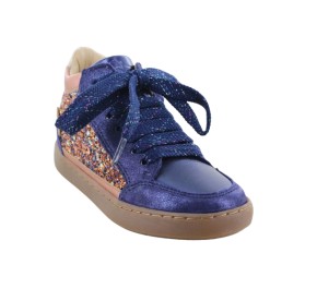 Bottines fille  Shoo Pom PLAY CONNECT Glitter Navy 