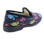 Pantoufles Femme La Maison de l'Espadrille 7654 - PAPILLONS Noir 