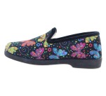 Pantoufles Femme La Maison de l'Espadrille 7654 - PAPILLONS Noir 