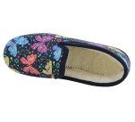 Pantoufles Femme La Maison de l'Espadrille 7654 - PAPILLONS Noir 