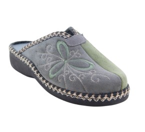 Mules femme  La Maison de l'Espadrille 4205-7 TYRAN Kaki Gris