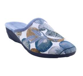 Mules femme La Maison de l'Espadrille 6160-7 OISEAU Bleu