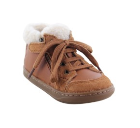 Bottines garçon Shoo Pom BOUBA ZIP WOOL Camel